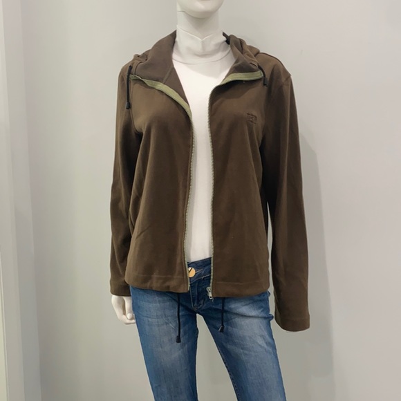 Valentino Tops - Valentino Sport Itinerary hoodie zip up jacket army green